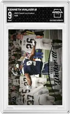 2023 Panini Luminance Kenneth Walker III football card for Arena Club product