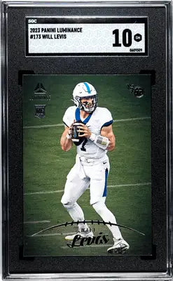 Graded 2023 Panini Luminance Will Levis football card SGC 10 product image