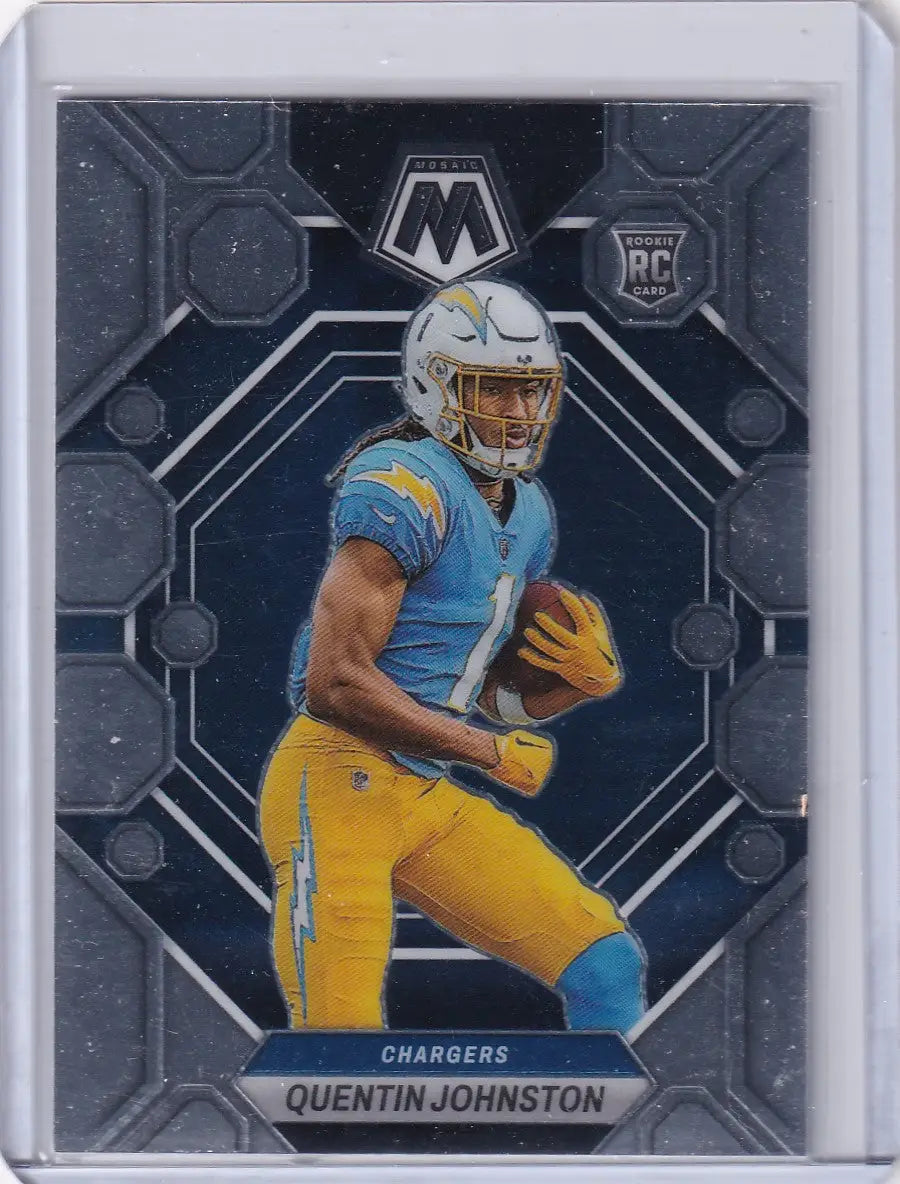 2023 Panini Mosaic #356 Quentin Johnston - Los Angeles Chargers - Football Card