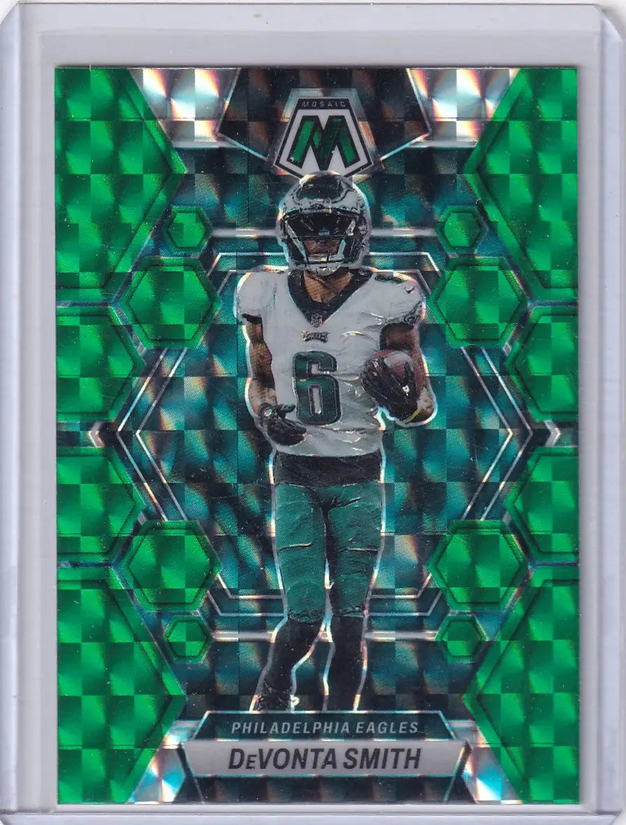 2023 Panini Mosaic Green Mosaic Prizm #194 Devonta Smith - Philadelphia Eagles