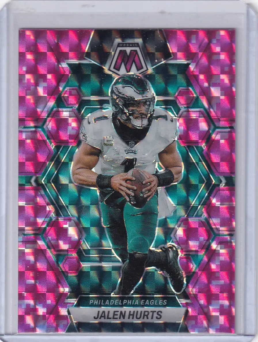 2023 Panini Mosaic Pink Camo #192 Jalen Hurts - Philadelphia Eagles - Trading Card