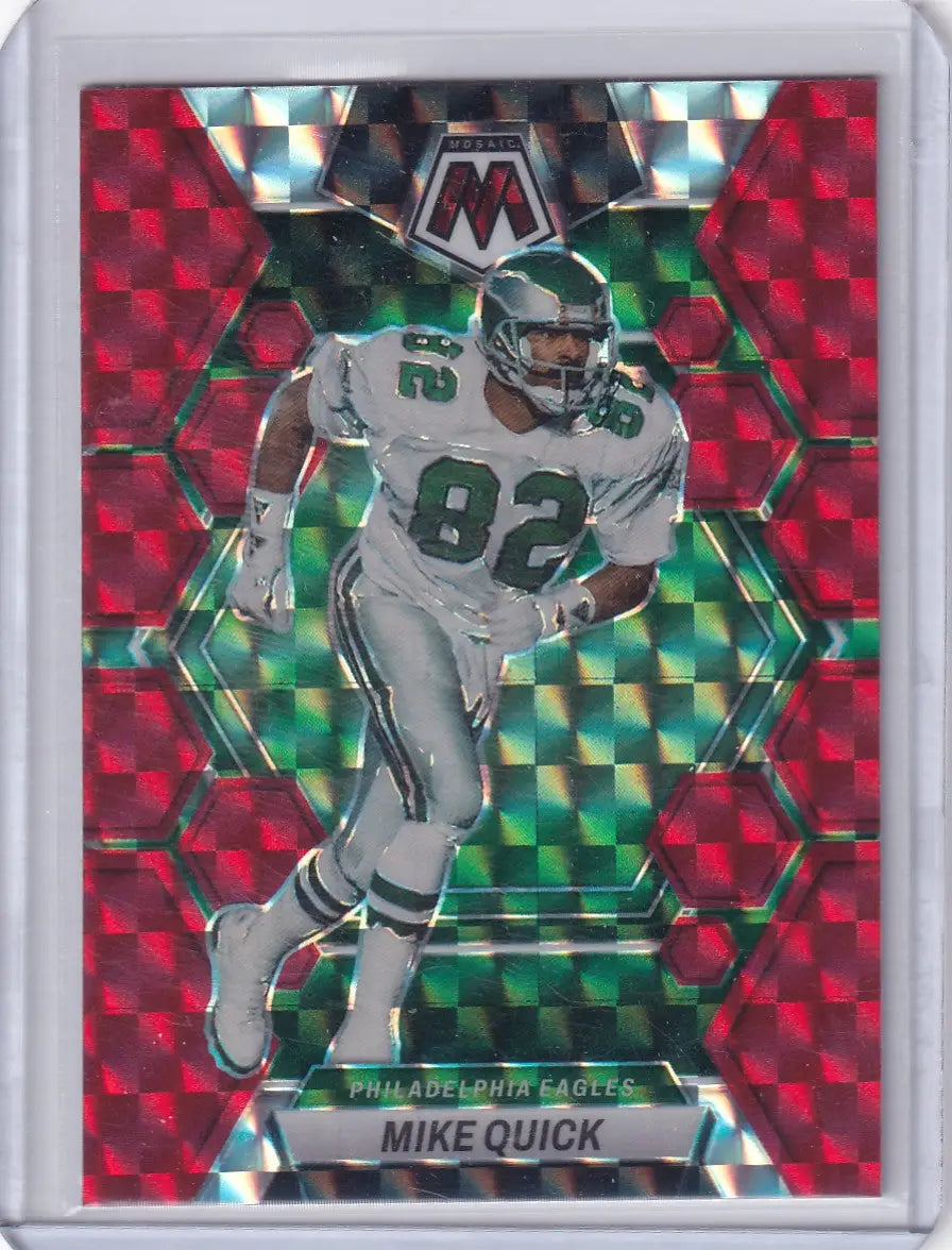 2023 Panini Mosaic Red Prizm #200 Mike Quick - Philadelphia Eagles - Trading Cards