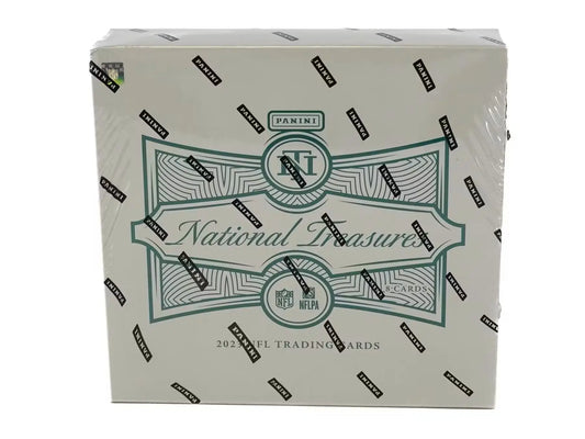 Sealed 2021 National Treasures Football box from 2023 Panini National Treasures Hobby Box