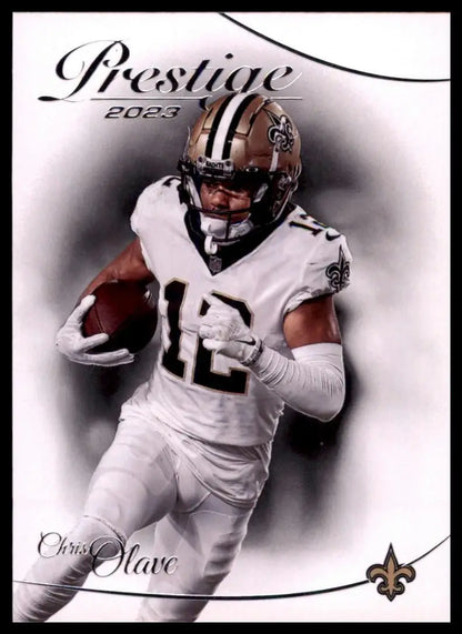 2023 Prestige Chris Olave New Orleans Saints football card in Panini NFL sports collection