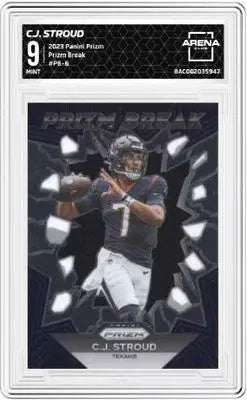 2023 Panini Prizm C.J. Stroud football card from Prizm Break collection