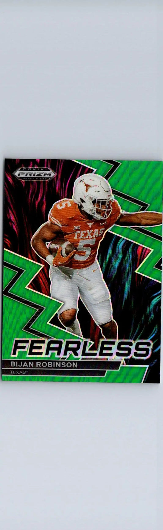Bijan Robinson football card from 2023 Panini Prizm Draft Picks series