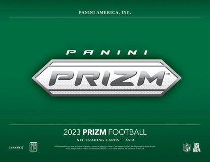 2023 Panini Prizm Football Asia Box featuring exclusive Red Yellow trading card
