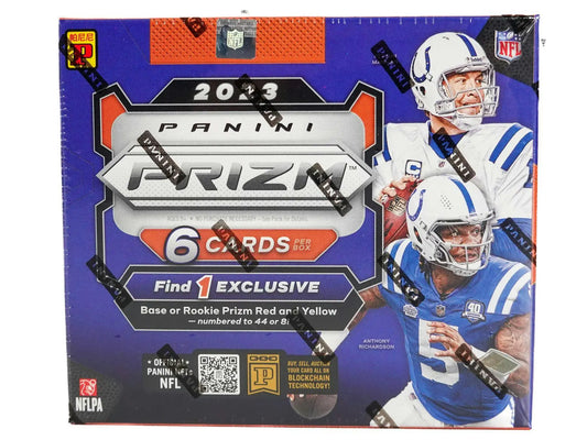 2023 Panini Prizm Football Asia Box featuring exclusive Red Yellow Prizm football cards