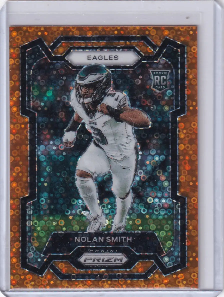 2023 Panini Prizm Orange Disco #382 Nolan Smith - Philadelphia Eagles