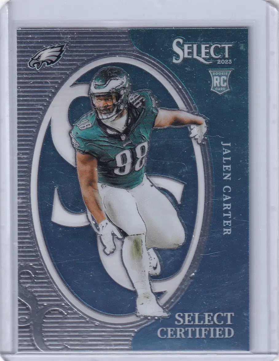 2023 Panini Select Certified #CRO-JCA Jalen Carter - Philadelphia Eagles