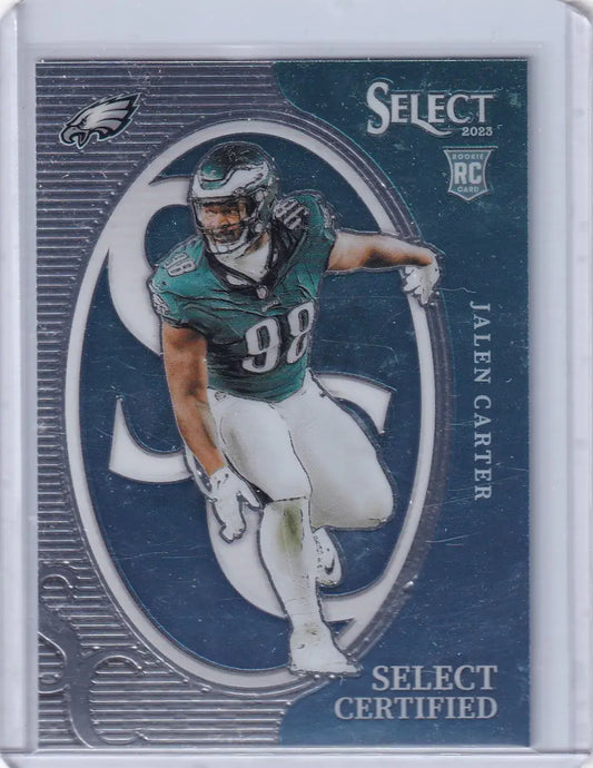 2023 Panini Select Certified #CRO-JCA Jalen Carter - Philadelphia Eagles