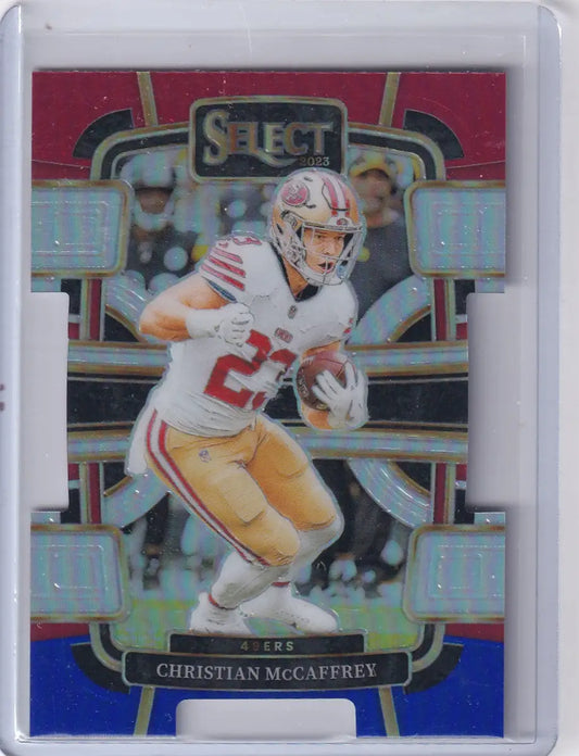 2023 Panini Select Diecut #88 Christian McCaffery - San Francisco 49ers - Trading Card