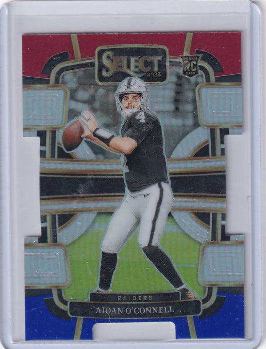 Aidan OConnell 2023 Panini Select Diecut Concourse rookie card Las Vegas Raiders