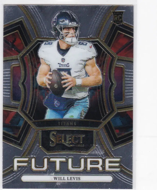 Will Levis RC Rookie card from 2023 Panini Select, Tennessee Titans collectible