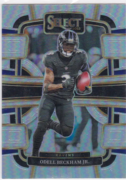 Odell Beckham Jr Baltimore football card from Panini Select Prizm 2023 series
