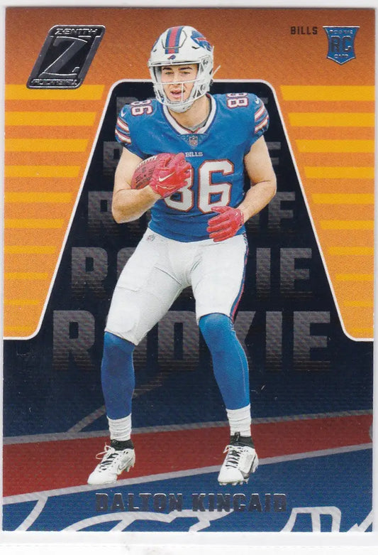 Dalton Kincaid RC Buffalo card from 2023 Panini Zenith #125 featuring the player