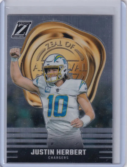 2023 Panini Zenith #7 Justin Herbert - Los Angeles Chargers - Trading Card