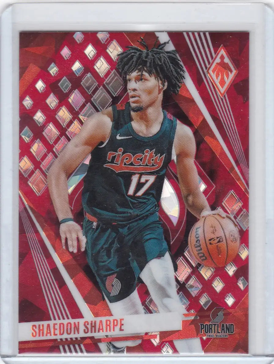 2023 PHOENIX #29 SHAEDON SHARPE CRACKED ICE- PORTLAND TRAIL BLAZZERS - Trading Card