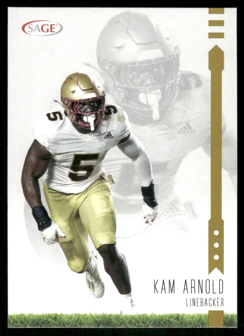Football trading card of Kam Arnold from 2023 SAGE Kam Arnold #134 collection