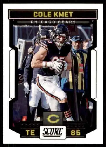 2023 Score #102 Cole Kmet NM football card with original gloss from Simply Sandoval