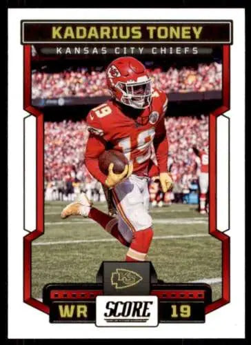 Kadarius Toney Kansas City Chiefs 2023 Score football card with original gloss finish