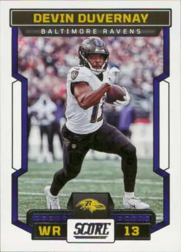 2023 Score #191 Devin Duvernay football card Near Mint Ravens original gloss collectible