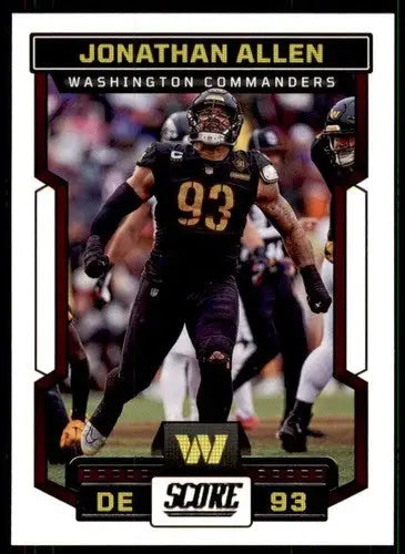2023 Score #259 Jonathan Allen NM Near Mint Commanders ID:64976 - Trading Cards