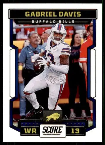 2023 Score #263 Gabriel Davis NM Near Mint Bills ID:64977 - Trading Cards