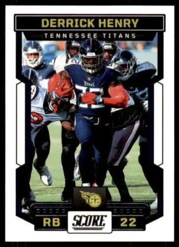 Derrick Henry football card 2023 Score #27 NM original gloss Simply Sandoval Titans