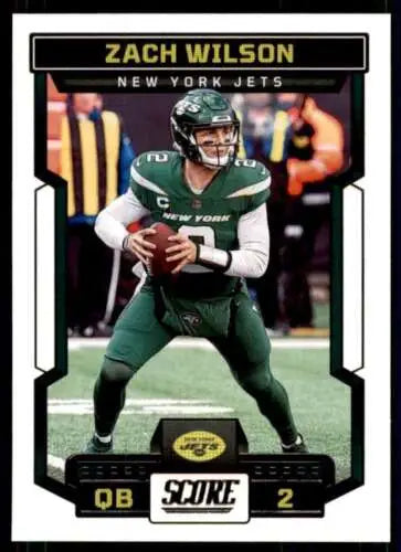Zach Wilson 2023 Score #288 NM Near Mint NY Jets football card with original gloss