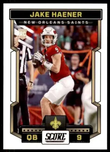2023 Score #309 Jake Haener NM Near Mint RC Rookie Football Card with original gloss