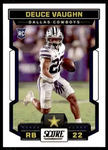 2023 Score #327 Deuce Vaughn NM Near Mint RC Rookie Cowboys ID:64985 - Trading Card