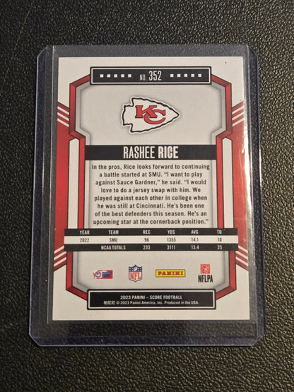 2023 Score Rashee Rice Rookie Card football trading card product image