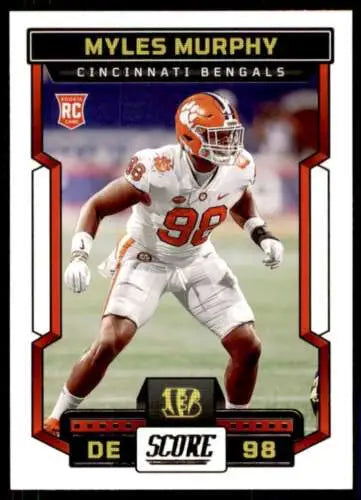 Myles Murphy Cincinnati Bengals NM RC Rookie Card 2023 Score #370 Original Gloss