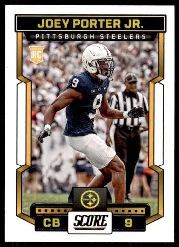 2023 Score #382 Joey Porter Jr. NM Near Mint RC Rookie Steelers ID:64991 - Trading Cards