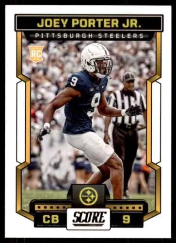 Joey Porter Jr. football card 2023 Score NM mint RC rookie original gloss Steelers