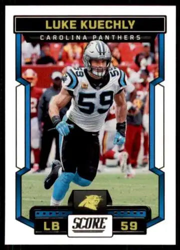 2023 Score #51 Luke Kuechly football card with original gloss from Simply Sandoval