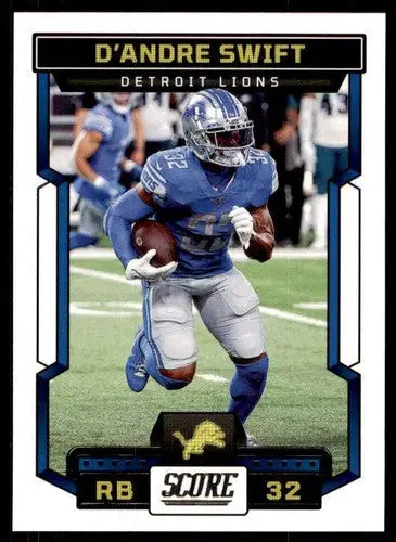 2023 Score #82 D’Andre Swift NM Near Mint Lions ID:64965 - Trading Cards