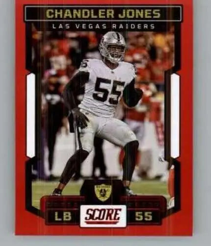 Chandler Jones 2023 Score Red football card near mint LV Raiders original gloss