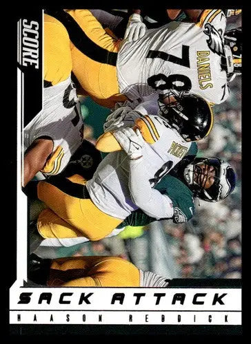 2023 Score Sack Attack #3 Haason Reddick NM Near Mint Eagles ID:64948 - Trading Cards