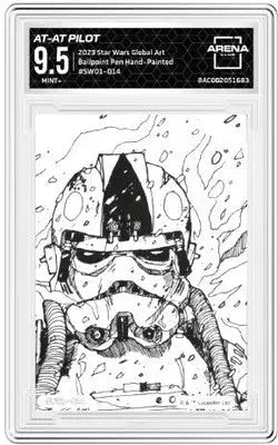 Gradable Star Wars sketch card from 2023 Star Wars Global Art Arena Club