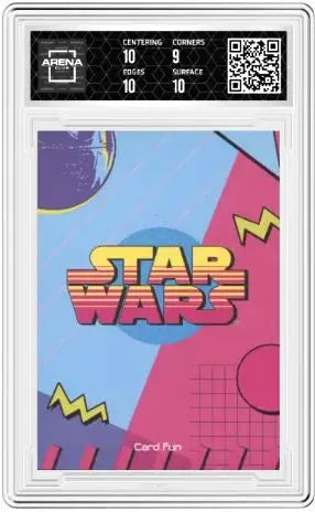 Graded Star Wars Global Art Han Solo Chewbacca card from 2023 Arena Club series