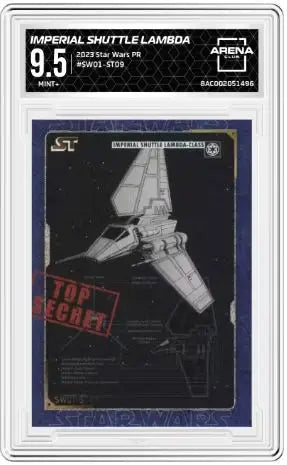 Graded Star Wars PR Imperial Shuttle Lambda trading card from Arena Club 2023