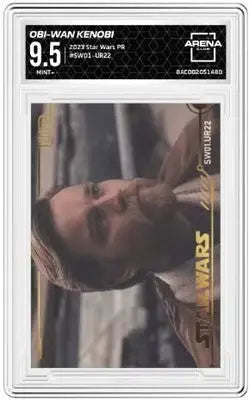 Graded Star Wars Obi-Wan Kenobi trading card from Arena Club 2023 featuring #SW01-UR22
