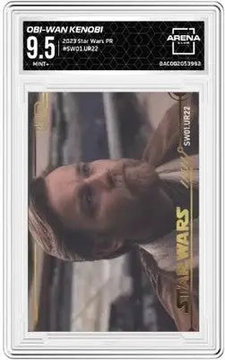 Graded Obi-Wan Kenobi Star Wars card SW01UR22 Arena Club 9.5 from 2023 Star Wars