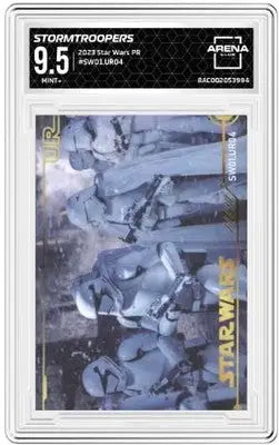 Graded Stormtroopers trading card from Star Wars PR Arena Club 2023 collection
