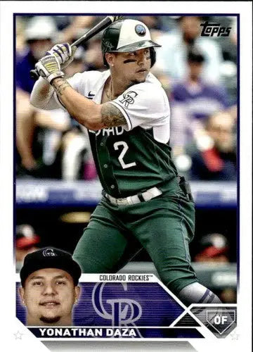 2023 Topps #122 Yonathan Daza NM-MT Rockies ID:57957 - Trading Cards