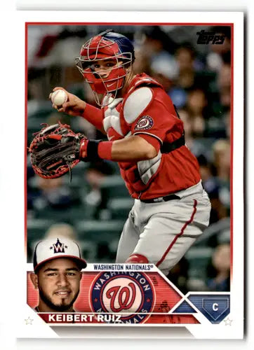 2023 Topps #130 Keibert Ruiz EX/NM Nationals ID:49572 - Trading Cards