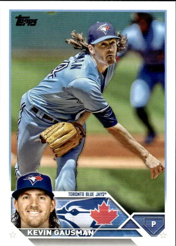 2023 Topps Kevin Gausman Blue Jays baseball card displayed in product listing