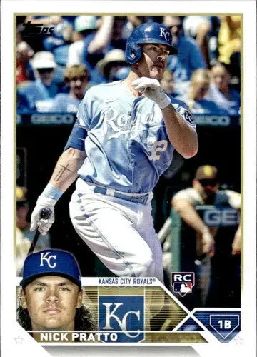 2023 Topps #182 Nick Pratto NM-MT RC Rookie Royals ID:49765 - Trading Cards